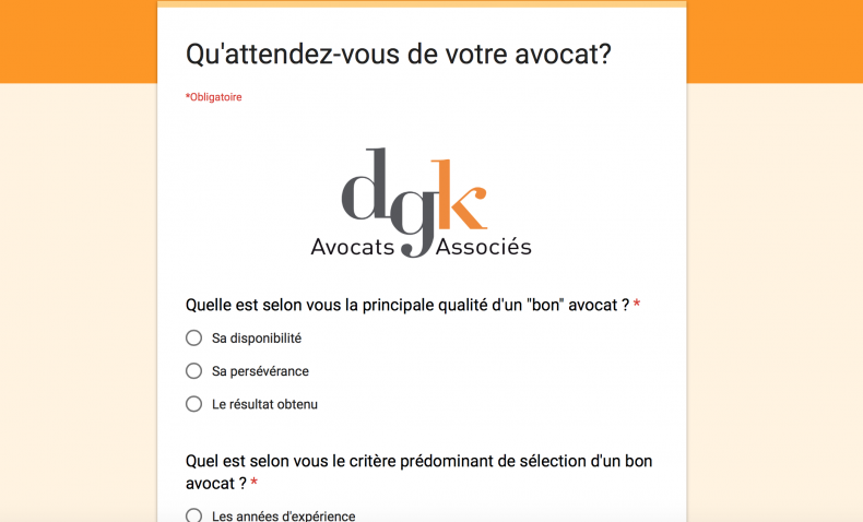 Votre avis nous intéresse ! Prenez une minute pour répondre à ce rapide questionnaire