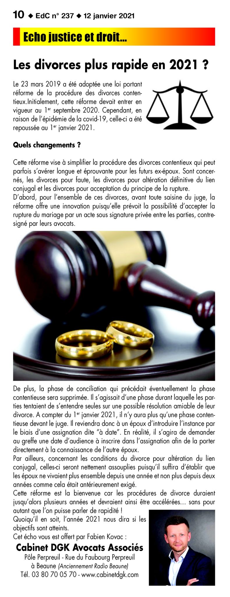 Divorcer en 2021 devrait être… plus rapide !