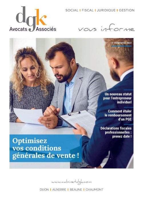 Newsletter DGK AVOCATS 2T2022