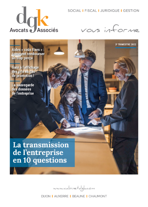 Newsletter DGK AVOCATS 3T2022