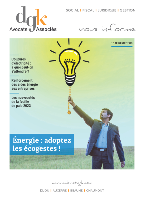 Newsletter DGK AVOCATS 1T2023