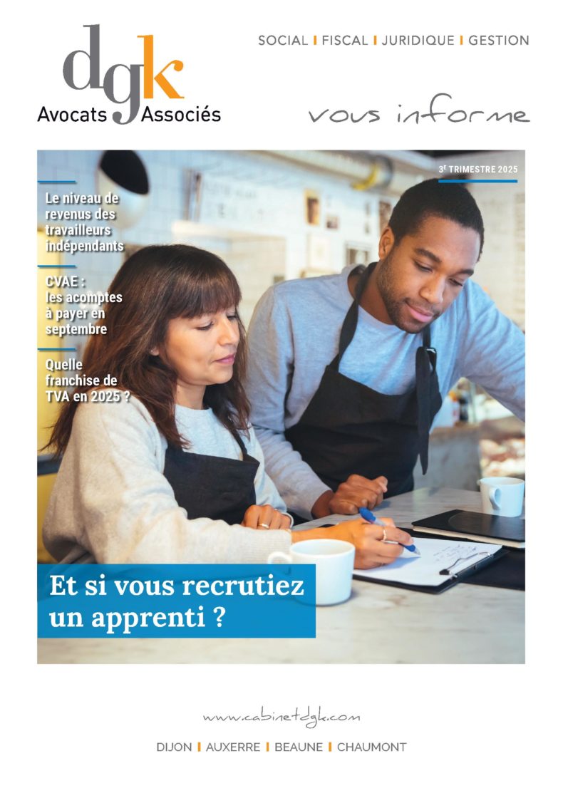 Lettre d’informations DGK AVOCATS ASSOCIÉS 3T 2025